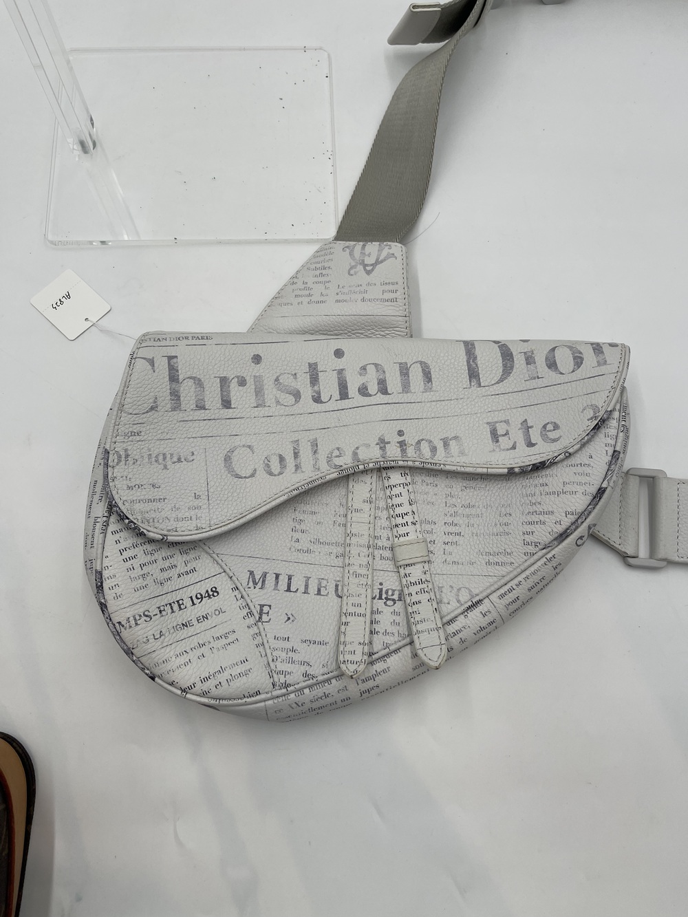 Dior Daniel Arsham Newsapaper Saddle Waist